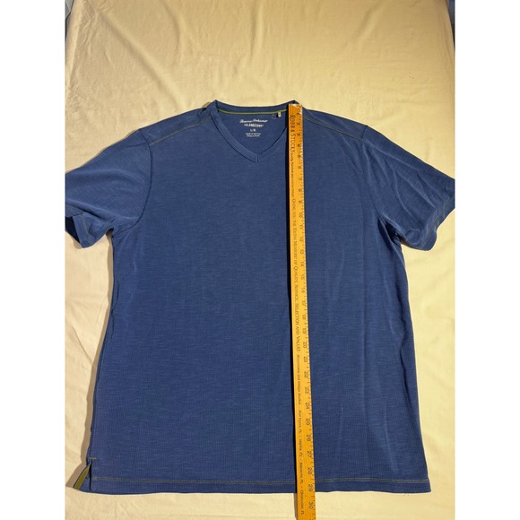 Tommy Bahama Other - Tommy Bahama IslandZone Mens Blue V-Neck Waffle Knit T-Shirt Large Short Sleeve